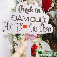 Hashtag cầm tay chụp ảnh Check in Đám cưới HT-C003 1