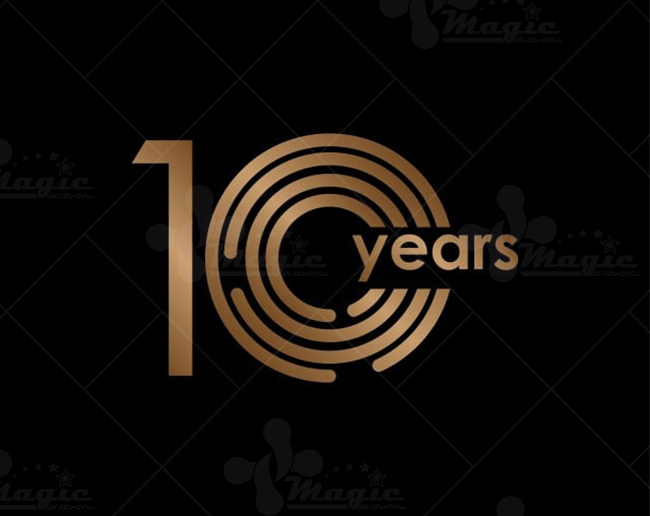 Logo kỷ niệm 10 năm - mẫu 10