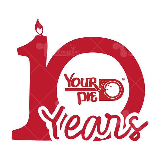 Logo kỷ niệm 10 năm - mẫu 4