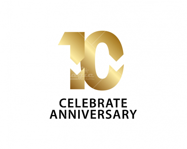 Logo kỷ niệm 10 năm - mẫu 5