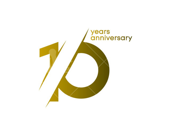 Logo kỷ niệm 10 năm - mẫu 6