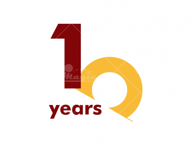 Logo kỷ niệm 10 năm - mẫu 7