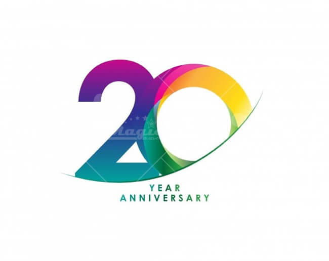 Logo kỷ niệm 20 năm - mẫu 16