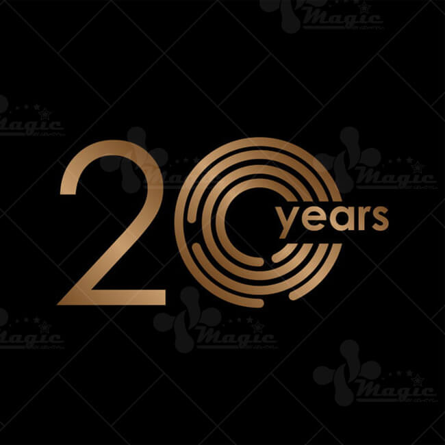 Logo kỷ niệm 20 năm - mẫu 6