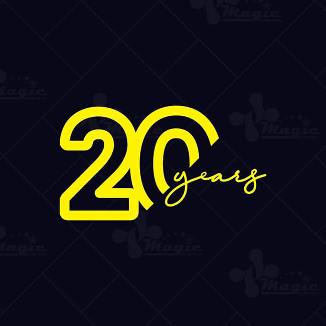 Logo kỷ niệm 20 năm - mẫu 7