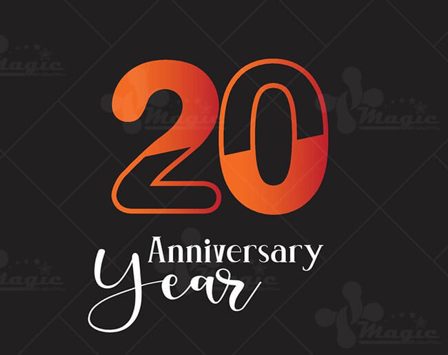 Logo kỷ niệm 20 năm - mẫu 8