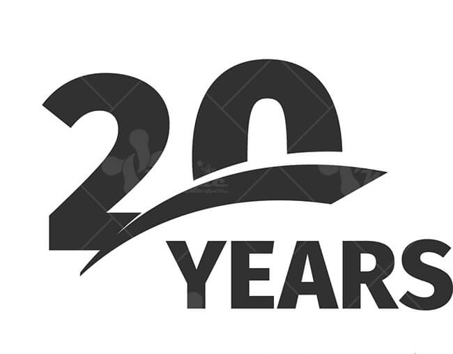 Logo kỷ niệm 20 năm - mẫu 9