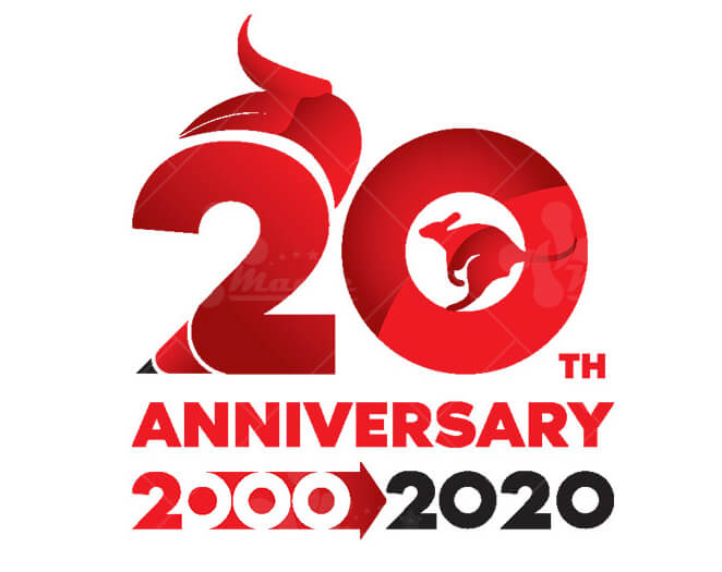 Logo kỷ niệm 20 năm - mẫu 2