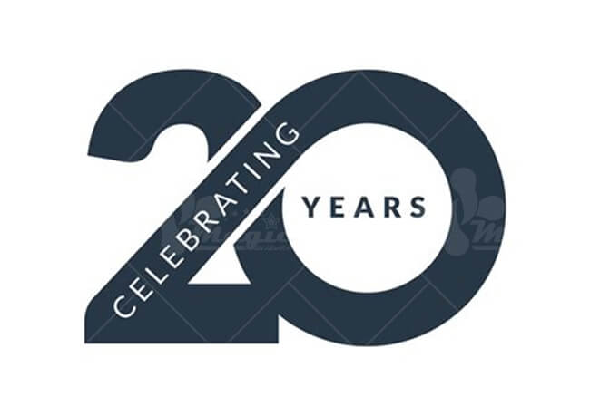 Logo kỷ niệm 20 năm - mẫu 5