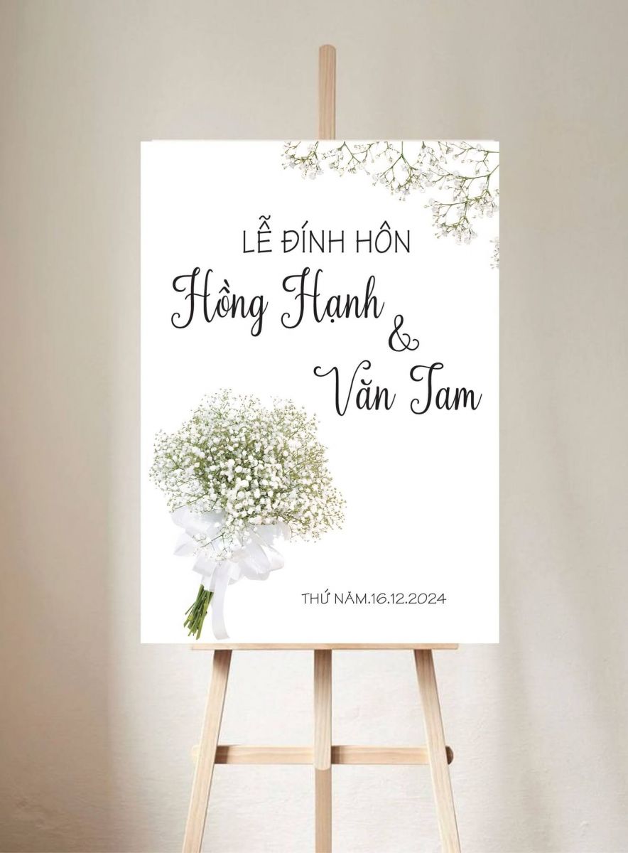 Bảng cổng cưới lễ đính hôn