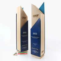 Kỷ niệm chương gỗ kết hợp mica cao cấp GM01 0