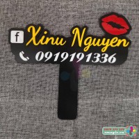 Bảng Hashtag chụp ảnh check in khai trương Xinu Nguyễn Cosmetic 1