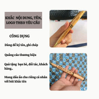 Bút gỗ khắc tên theo yêu cầu làm tặng BG01 5