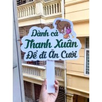 Hashtag cầm tay check in dành cả thanh xuân ăn cưới 0