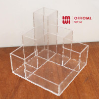 Hộp đựng bút, đồ dùng học tập trong suốt, Kệ đựng mỹ phẩm, văn phòng phẩm HB01 3