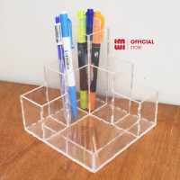 Hộp đựng bút, đồ dùng học tập trong suốt, Kệ đựng mỹ phẩm, văn phòng phẩm HB01 7