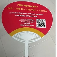 Quạt nhựa cầm tay quảng cáo QAT009 quảng bá thương hiệu 1