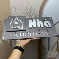 Biển số nhà nền Alu cao cấp nội dung theo yêu cầu BSN09 0