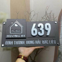 Biển số nhà nền Alu cao cấp nội dung theo yêu cầu BSN09 1