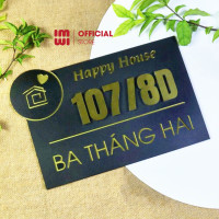 Biển số nhà nền đen nhám số nổi sang trọng BSN18 2