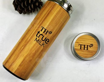 Cơ sở sản xuất bình giữ nhiệt vỏ tre khắc logo giá rẻ