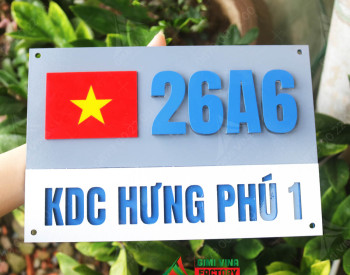 Địa chỉ làm Biển Số Nhà đẹp giá rẻ tại Cần Thơ