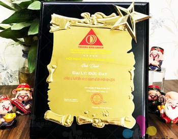 Mẫu kỷ niệm chương gỗ đồng đẹp