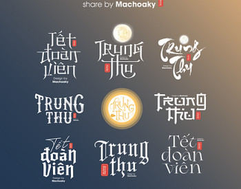 Typo Tết trung thu tải xuống miễn phí