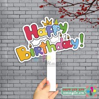 Hashtag cầm tay chụp ảnh Check in Sinh Nhật HT-S001