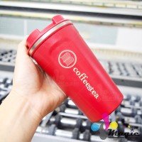 Ly giữ nhiệt in logo Coffee and Tea quà tặng tri ân khách hàng