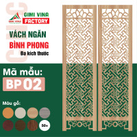 Vách ngăn bình phong bằng gỗ cao cấp BP02