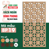 Bình phong vách ngăn không gian bằng gỗ BP19