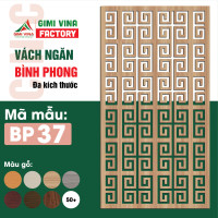Vách ngăn không gian gỗ bình phong trang trí BP37