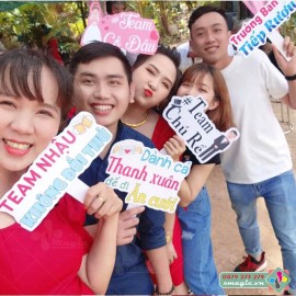 Bảng cầm tay chụp ảnh Selfie check in đám cưới
