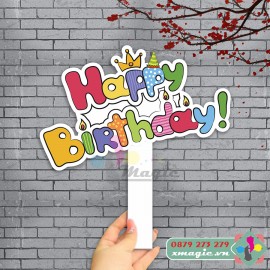 Hashtag cầm tay chụp ảnh Check in Sinh Nhật HT-S001