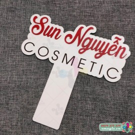 Bảng Hashtag cầm tay chụp ảnh checkin khai trương Sun Nguyễn Cosmetic