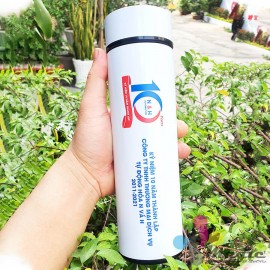 Bình giữ nhiệt in logo kỷ niệm 10 năm thành lập công ty