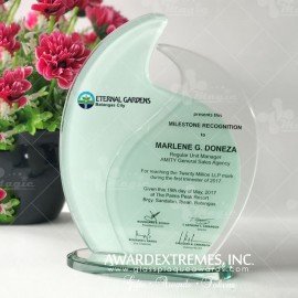 Kỷ niệm chương Thủy tinh KNC-TT009