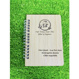 Sổ tay bìa gỗ - SOTA026 học đường 