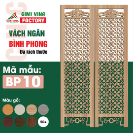 Bình phong vách ngăn B10 hoạ tiết hoa văn  truyền thống