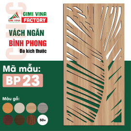 Tấm bình phong vách ngăn phòng bằng gỗ BP23