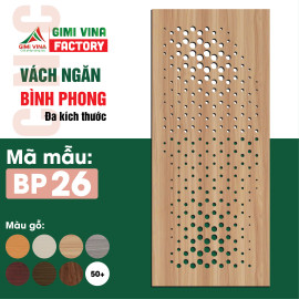 Vách ngăn bình phong giá rẻ kích thước theo yêu cầu BP26