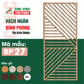 Bình phong gỗ, vách ngăn gỗ BP27