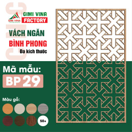 Vách ngăn bình phong bằng gỗ cao cấp BP29