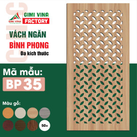 Vách ngăn bình phong bằng gỗ cao cấp BP35