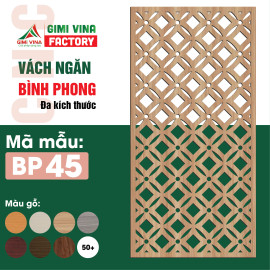 Vách ngăn, bình phong bằng gỗ cắt CNC BP45
